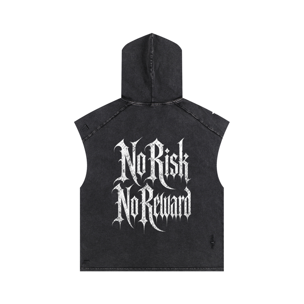 Snow Washed Boxy Hooded Tank Top