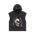 Snow Washed Boxy Hooded Tank Top
