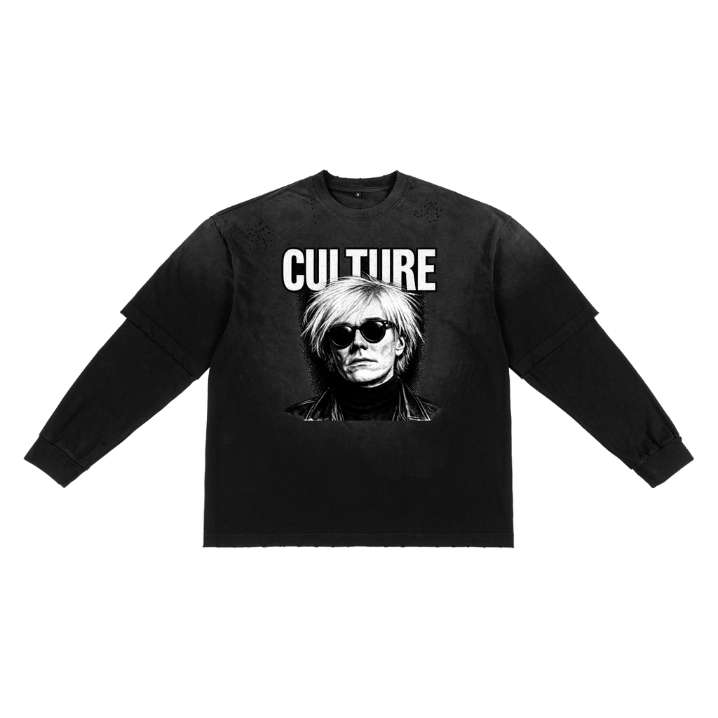 Sunfade Hand-Frayed Faux Two-Piece T-Shirt