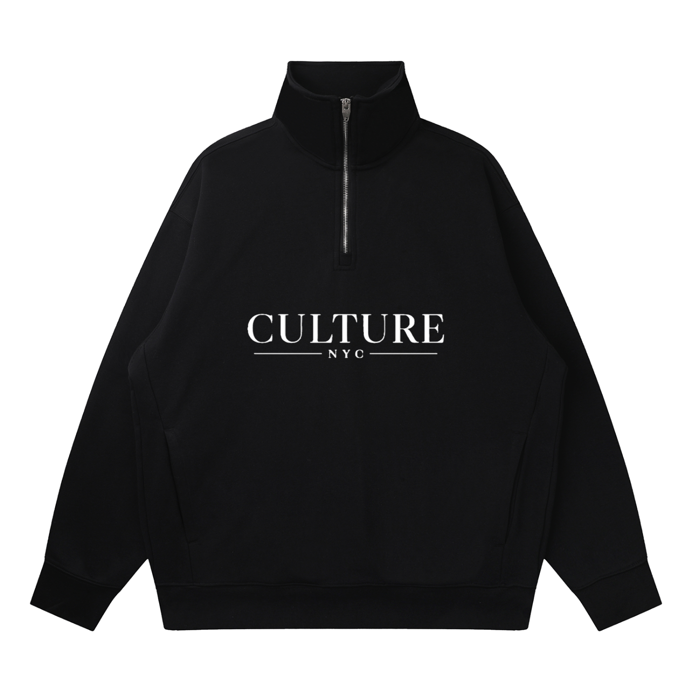 Quarter-Zip Drop Shoulder Sweatshirt